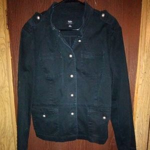 Mossimo Black stretch Military Jacket